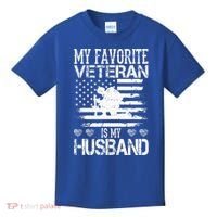 My Favorite Veteran Is My Husband Military Kids T-Shirt thumb 0