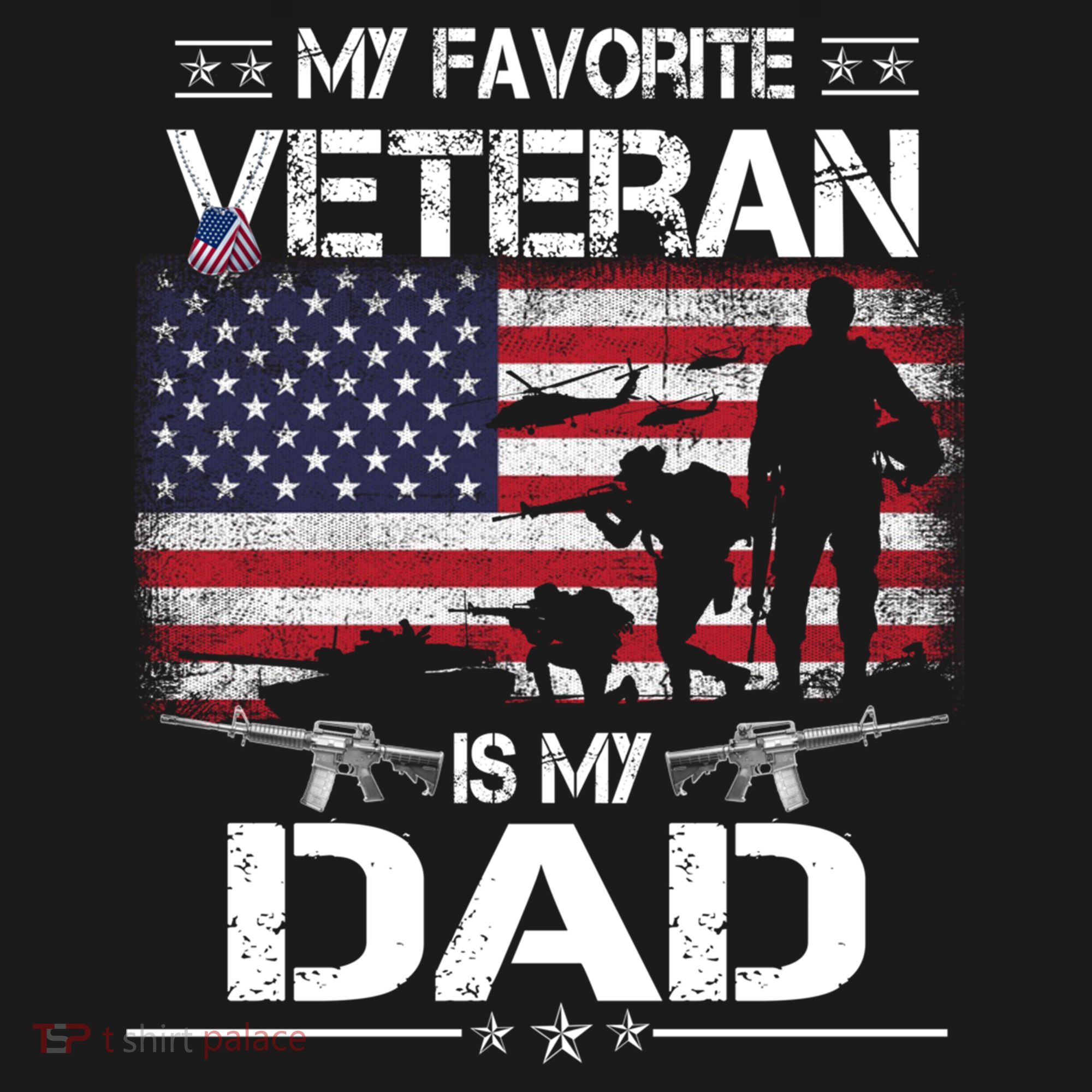 My Favorite Veteran Is My Dad Gift Flag Father Veterans Day Funny Gift Backpack