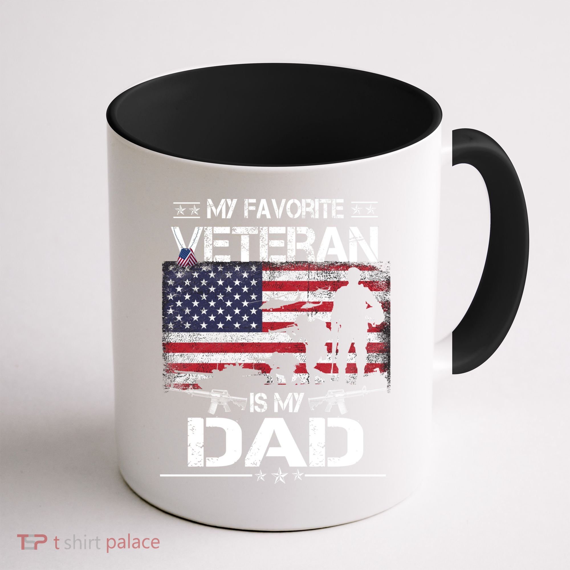 My Favorite Veteran Is My Dad Gift Flag Father Veterans Day Funny Gift Coffee Mug