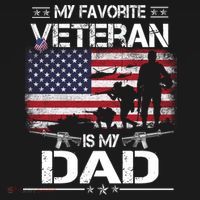 My Favorite Veteran Is My Dad Gift Flag Father Veterans Day Funny Gift Women's Hoodie thumb 2