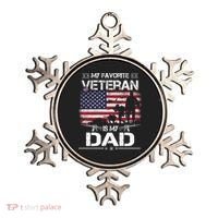 My Favorite Veteran Is My Dad Gift Flag Father Veterans Day Funny Gift Ornament thumb 0
