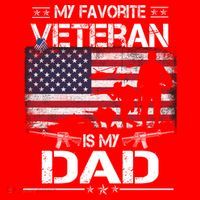 My Favorite Veteran Is My Dad Gift Flag Father Veterans Day Funny Gift Santa Hat thumb 1