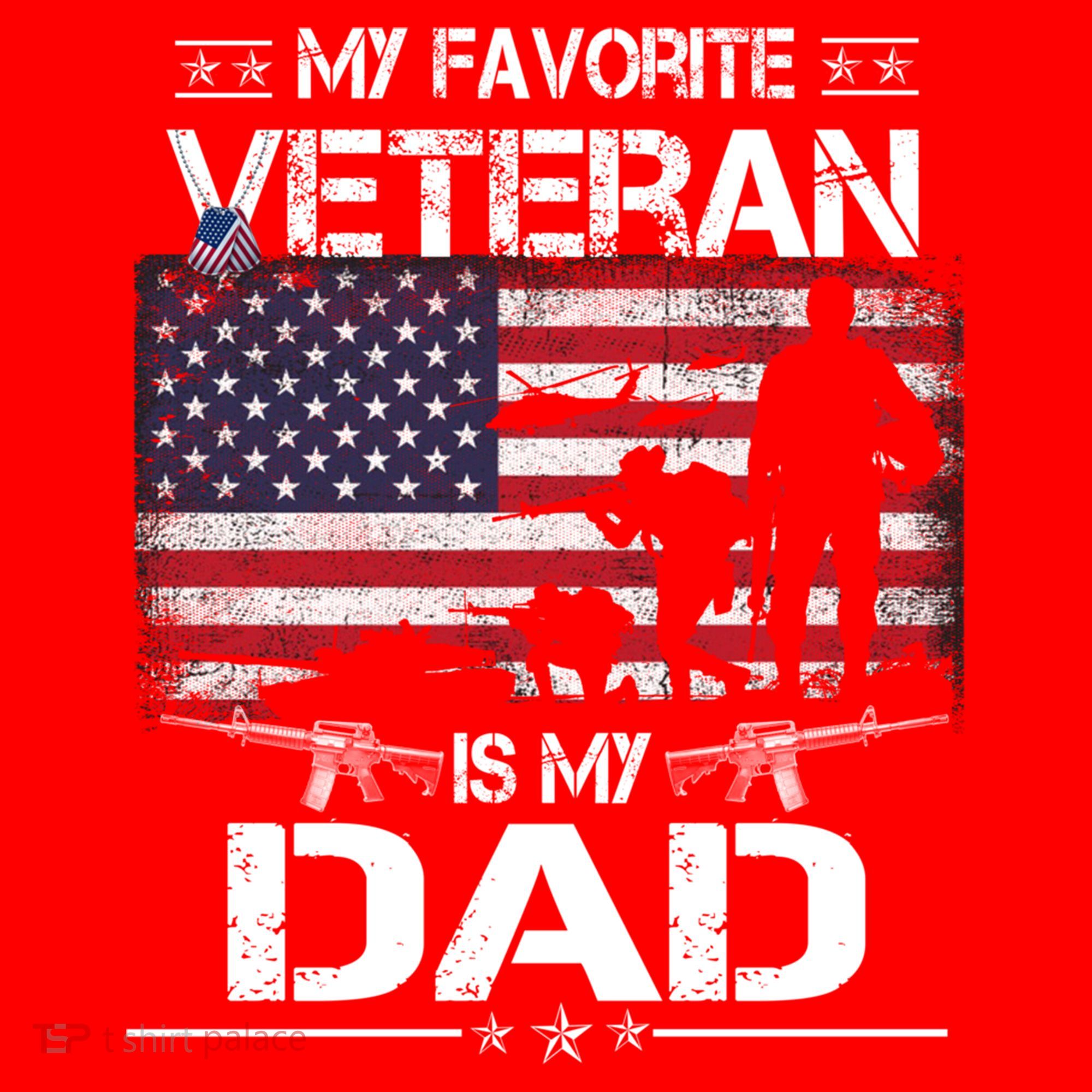 My Favorite Veteran Is My Dad Gift Flag Father Veterans Day Funny Gift Santa Hat