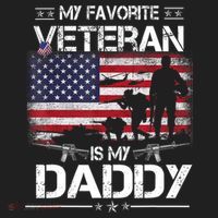 My Favorite Veteran Is My Daddy Flag Father Veterans Day Women's Sweatshirt thumb 2