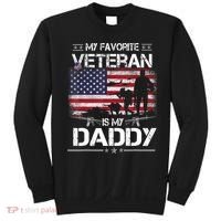 My Favorite Veteran Is My Daddy Flag Father Veterans Day Sweatshirt thumb 0
