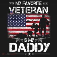 My Favorite Veteran Is My Daddy Flag Father Veterans Day Ornament thumb 1