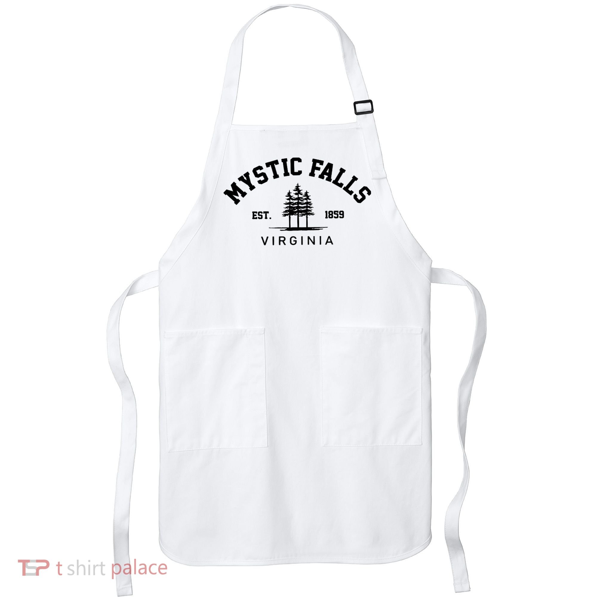 Mystic Falls Virginia Salvatore Stefan Damon Vampire Fan Gift Apron