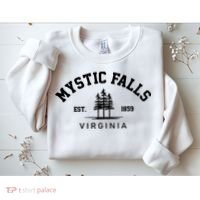 Mystic Falls Virginia Salvatore Stefan Damon Vampire Fan Gift Sweatshirt thumb 2