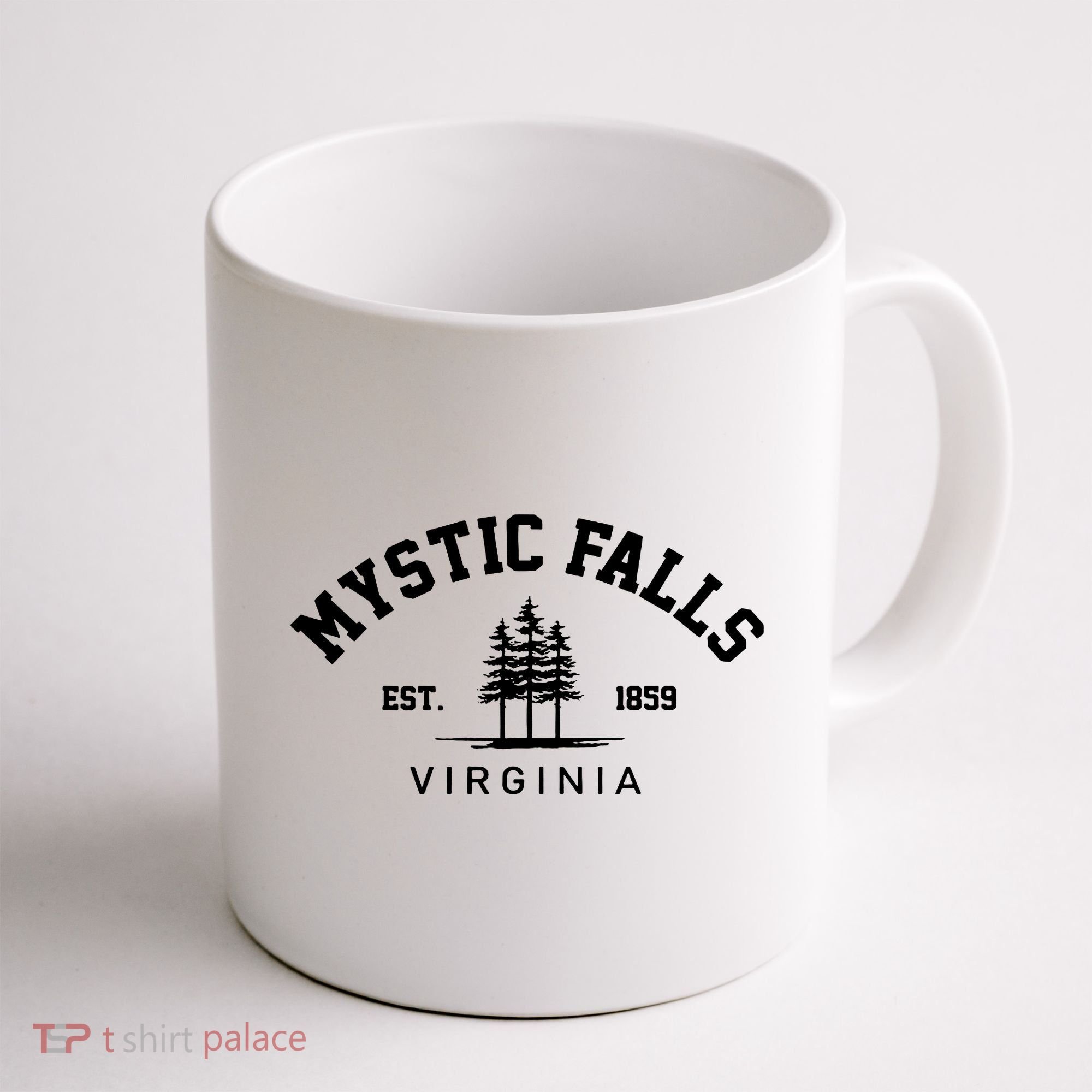 Mystic Falls Virginia Salvatore Stefan Damon Vampire Fan Gift Coffee Mug