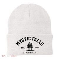 Mystic Falls Virginia Salvatore Stefan Damon Vampire Fan Gift Beanie thumb 0