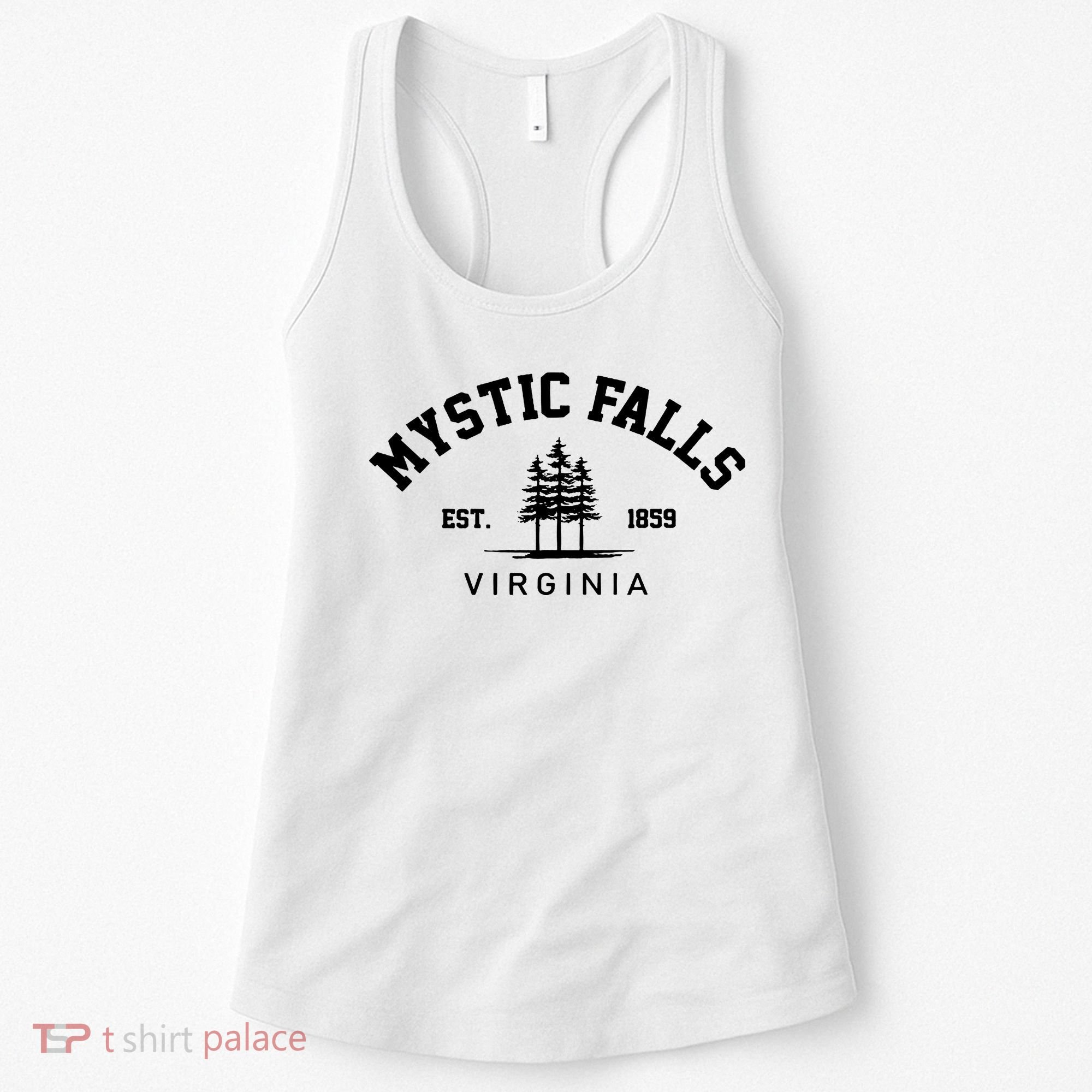 Mystic Falls Virginia Salvatore Stefan Damon Vampire Fan Gift Women's Tank Top