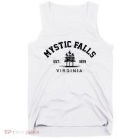 Mystic Falls Virginia Salvatore Stefan Damon Vampire Fan Gift Tank Top thumb 0