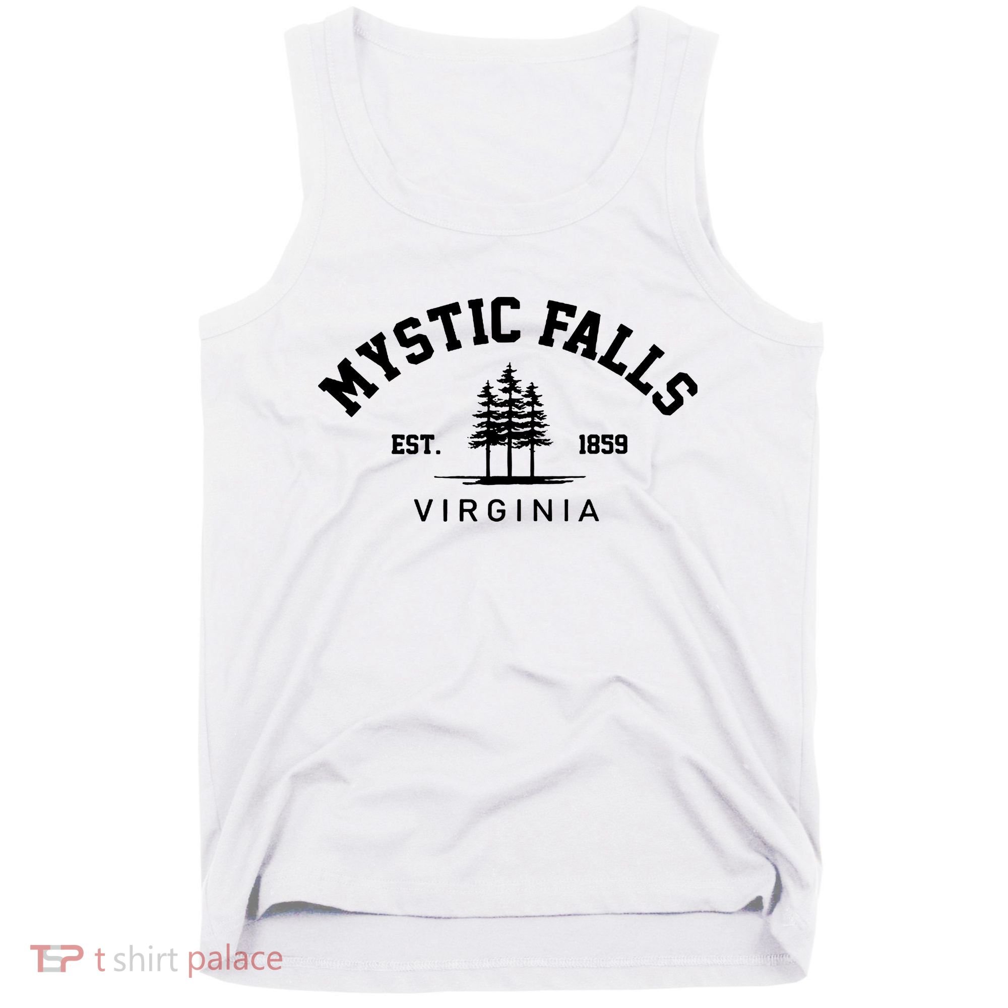 Mystic Falls Virginia Salvatore Stefan Damon Vampire Fan Gift Tank Top