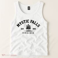Mystic Falls Virginia Salvatore Stefan Damon Vampire Fan Gift Tank Top thumb 2