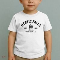 Mystic Falls Virginia Salvatore Stefan Damon Vampire Fan Gift Toddler T-Shirt thumb 2