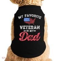 My Favorite Veteran Is My Dad Military Veterans Day Doggie Tank thumb 0