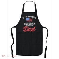 My Favorite Veteran Is My Dad Military Veterans Day Apron thumb 0