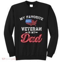 My Favorite Veteran Is My Dad Military Veterans Day Sweatshirt thumb 0