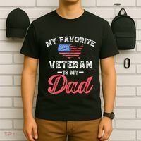 My Favorite Veteran Is My Dad Military Veterans Day T-Shirt thumb 6