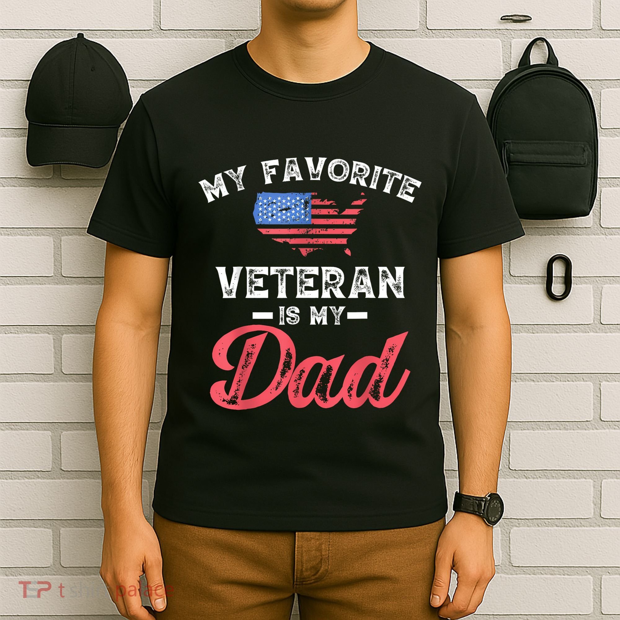 My Favorite Veteran Is My Dad Military Veterans Day T-Shirt