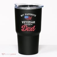 My Favorite Veteran Is My Dad Military Veterans Day Tumbler thumb 0