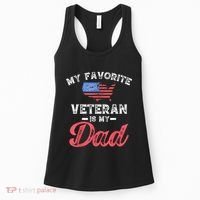 My Favorite Veteran Is My Dad Military Veterans Day Women's Tank Top thumb 0