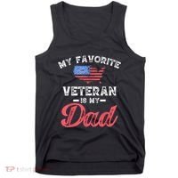 My Favorite Veteran Is My Dad Military Veterans Day Tank Top thumb 0