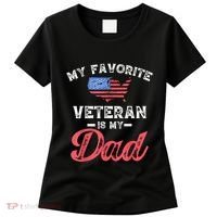 My Favorite Veteran Is My Dad Military Veterans Day Women's T-Shirt thumb 0