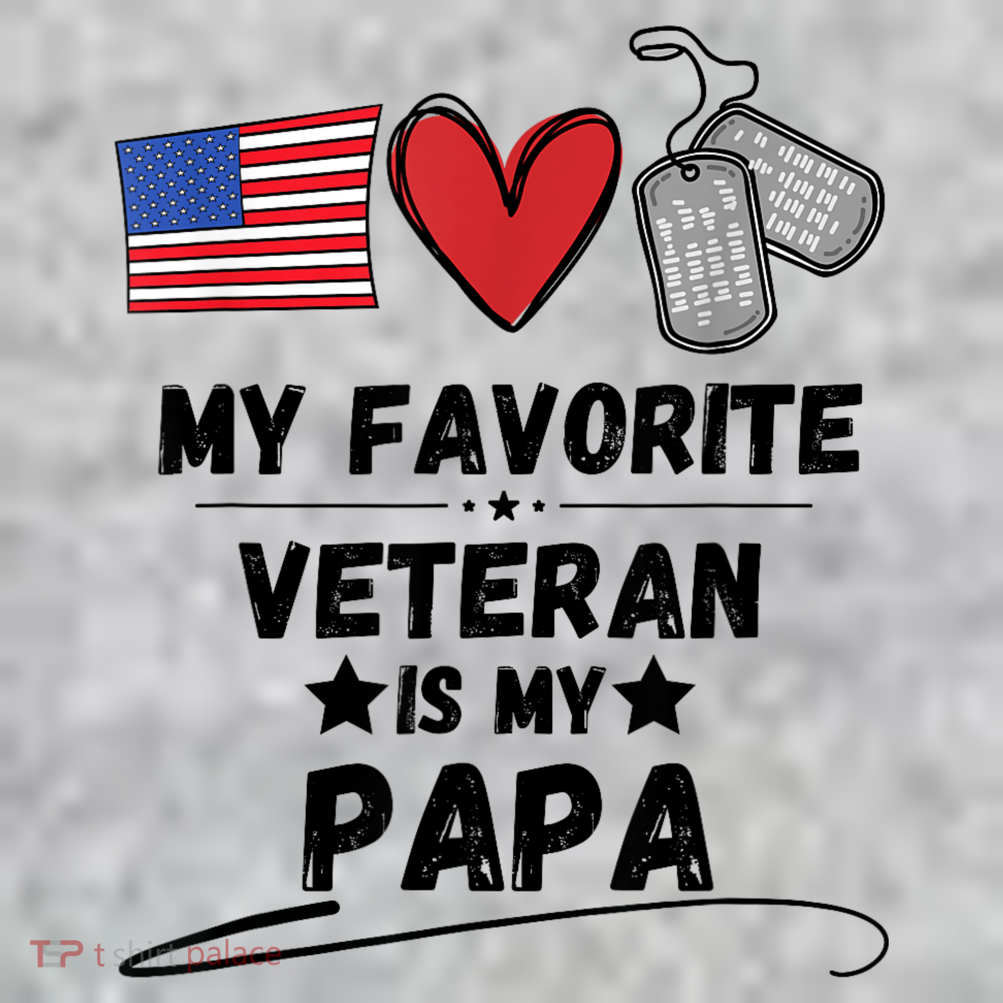 My Favorite Veteran Is My Papa Father Veterans Day Long Sleeve Shirt