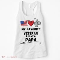 My Favorite Veteran Is My Papa Father Veterans Day Women's Tank Top thumb 0