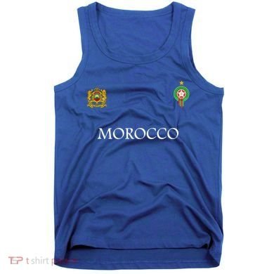 Morocco Flag Vintage Style Retro Moroccan Soccer Morocco Gift Tank Top