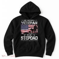 My Favorite Veteran Is My Stepdad Flag Father Veterans Day Hoodie thumb 0