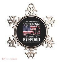 My Favorite Veteran Is My Stepdad Flag Father Veterans Day Ornament thumb 0