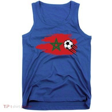 Morocco Flag Vintage Style Retro Moroccan Soccer Tank Top