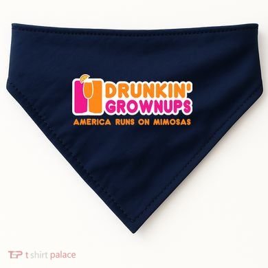 Mimosas For Wo Funny Drunkin Grownups Drinking USA-Made Doggie Bandana