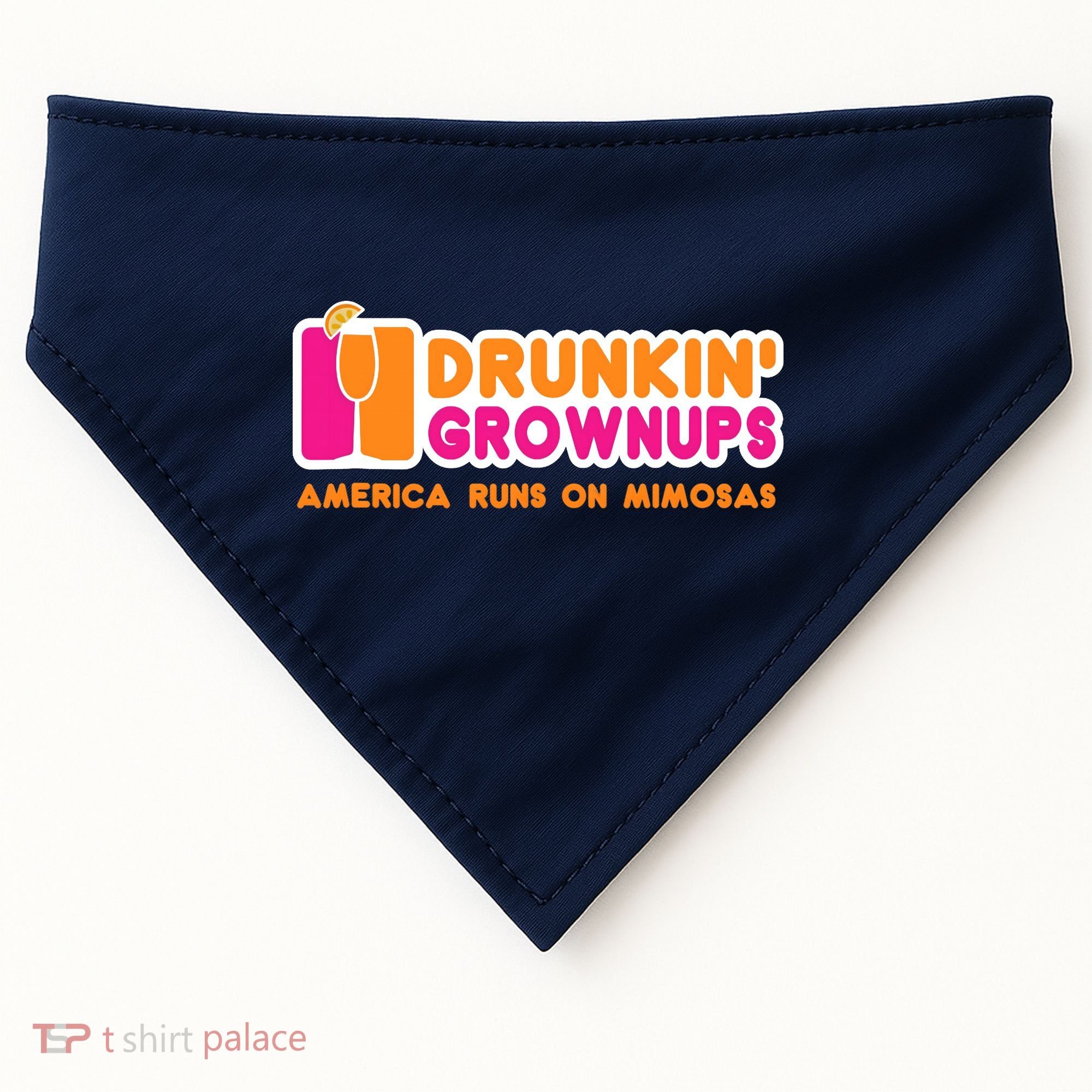 Mimosas For Wo Funny Drunkin Grownups Drinking USA-Made Doggie Bandana