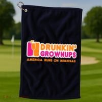 Mimosas For Wo Funny Drunkin Grownups Drinking Golf Towel thumb 1