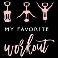 My Favorite Workout Funny Gift Wine Lover Womens Exercise Quote Gif Coffee Mug thumb 5