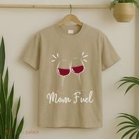 Mom Fuel Wine Lover Funny MomS Wine Celebration Women Gifts T-Shirt thumb 2