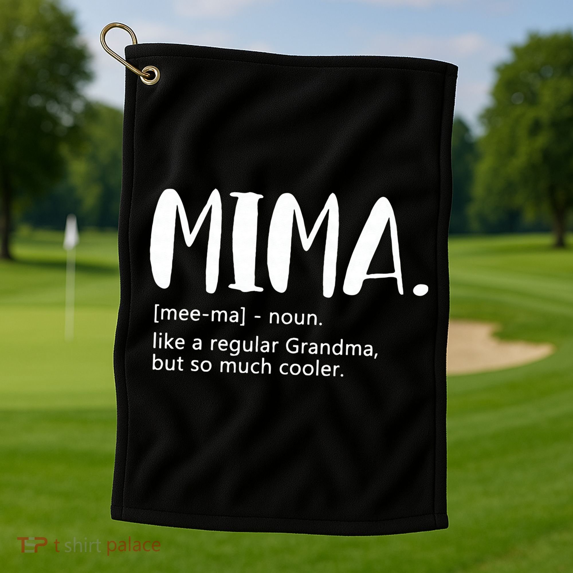 Mima For Women Mother's Day Idea For Grandma Mima Golf Towel