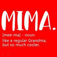Mima For Women Mother's Day Idea For Grandma Mima Santa Hat thumb 1