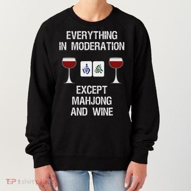 Mahjong Funny Wine Moderation Women's Sweatshirt