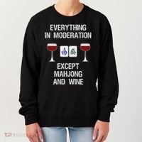 Mahjong Funny Wine Moderation Women's Sweatshirt thumb 0