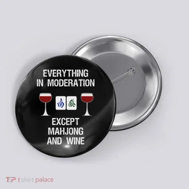 Mahjong Funny Wine Moderation Button