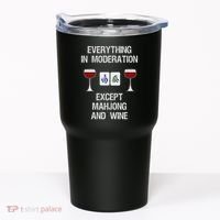 Mahjong Funny Wine Moderation Tumbler thumb 0