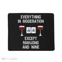 Mahjong Funny Wine Moderation Mousepad thumb 0
