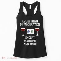 Mahjong Funny Wine Moderation Women's Tank Top thumb 0