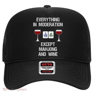 Mahjong Funny Wine Moderation Hat