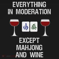 Mahjong Funny Wine Moderation Women's Long Sleeve Shirt thumb 2
