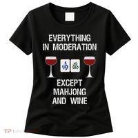 Mahjong Funny Wine Moderation Women's T-Shirt thumb 0